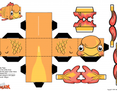 gimbee papercraft sheet
